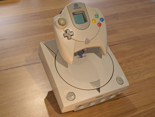 Support pour console Dreamcast blanc