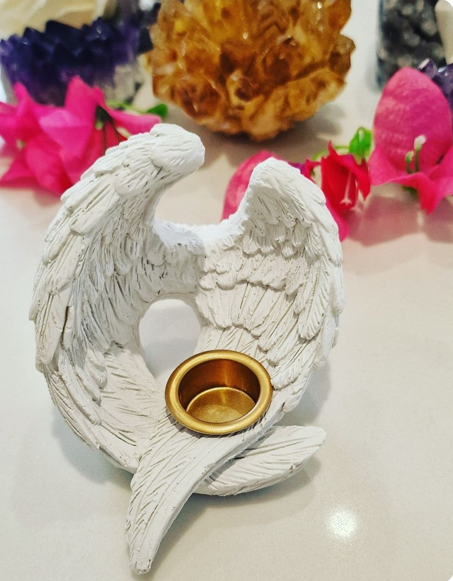 Angel Wings Resin Incense Cone Holder 