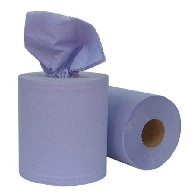 1 Pallet of Centrefeed Roll Blue 2ply Foodsafe 150m (6) x 80