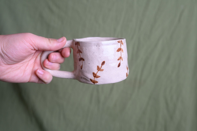 Big Brown Leaf Mug 