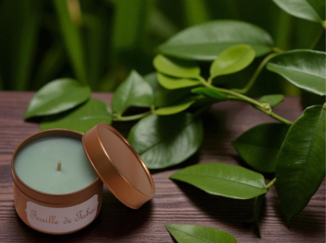 Bougie parfumée "Feuille de tabac"