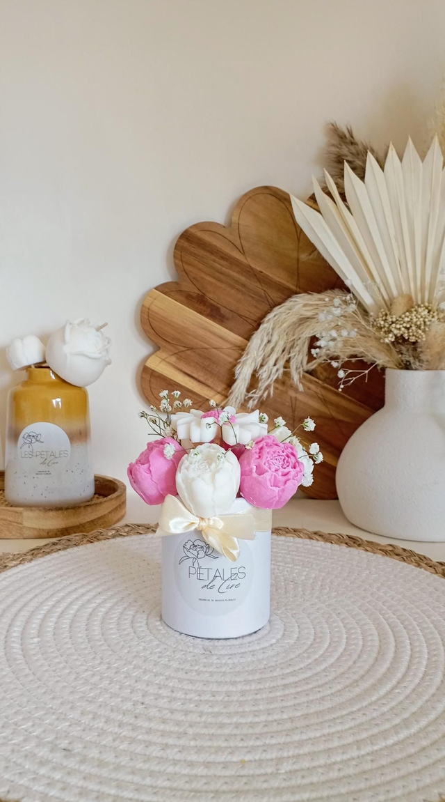 Mini-bouquet de fleurs de cire