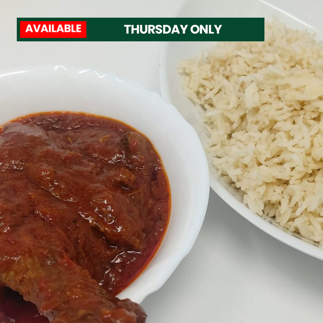 18. White rice &amp; tomato stew - Available Thursday only