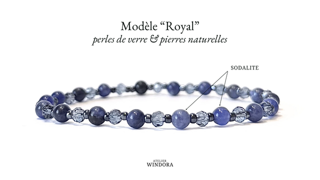 Bracelet | Sodalite Bleue - Royal