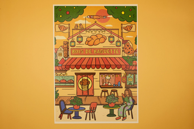 Print A5 - Bois de baguette