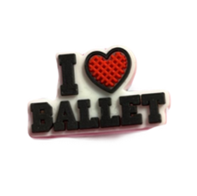 Croc Charm - I Love Ballet