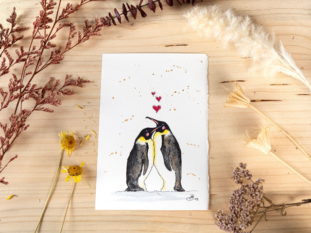 Original - verliebte Pinguine