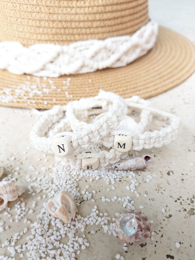 Bracelet macramé personnalisé 