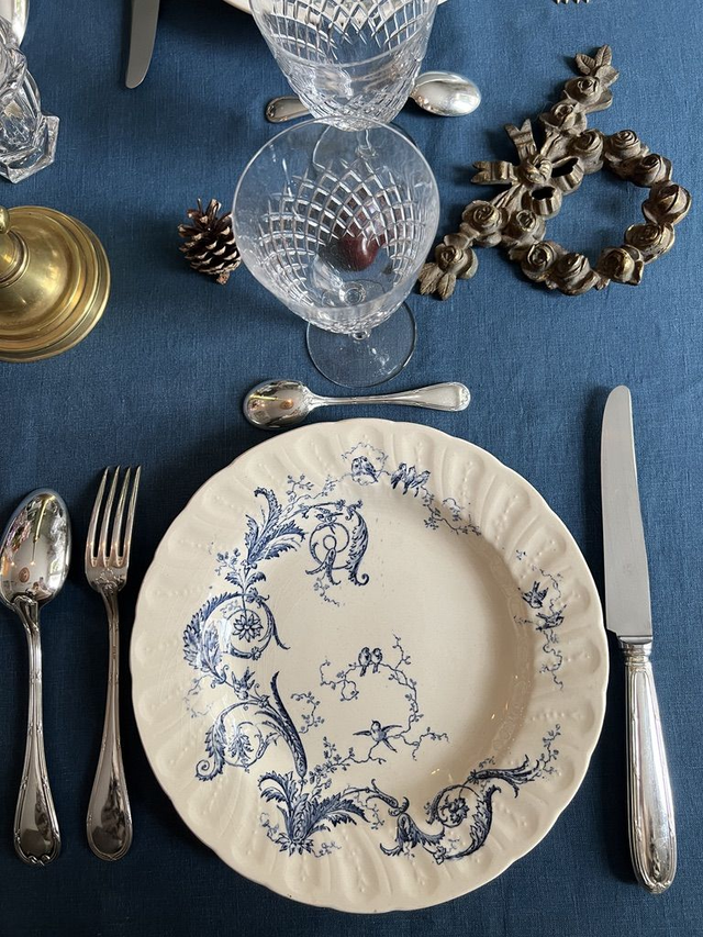 NINON - Suite de 6 assiettes creuses dépareillées - Terre de Fer