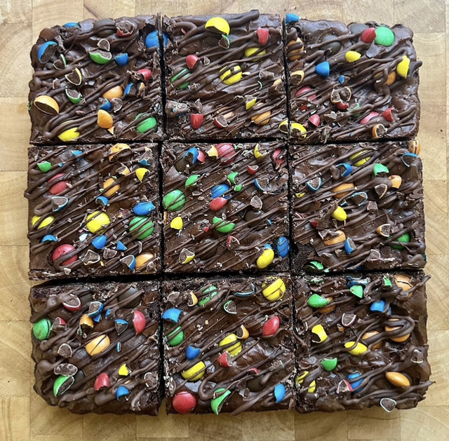 M&amp;M Chocolate Brownie