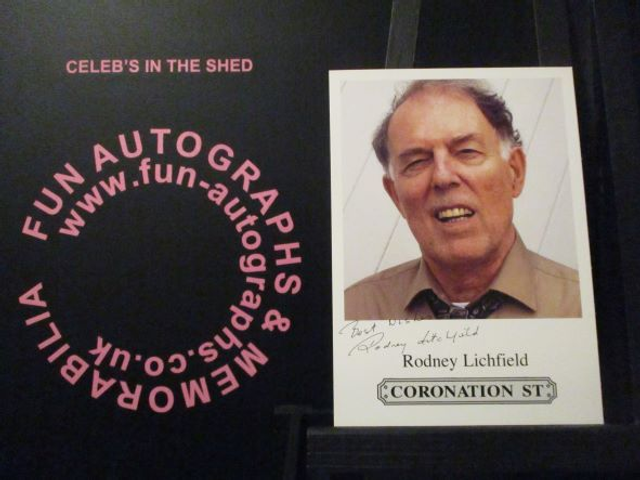 Rodney Lichfield (Wilfred Morton) Original Coronation Street Pre-Print Cast Card