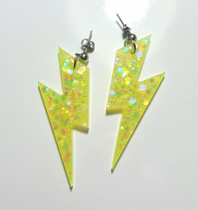 Pendientes Rayo Flúor