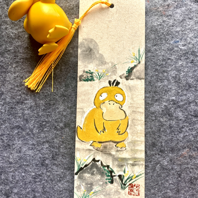 Original hand painted bookmark