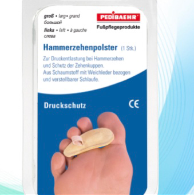 HAMMERZEHENPOLSTER, GROSS, LINKS, 1 STK   Artikel-Nr.:  13722