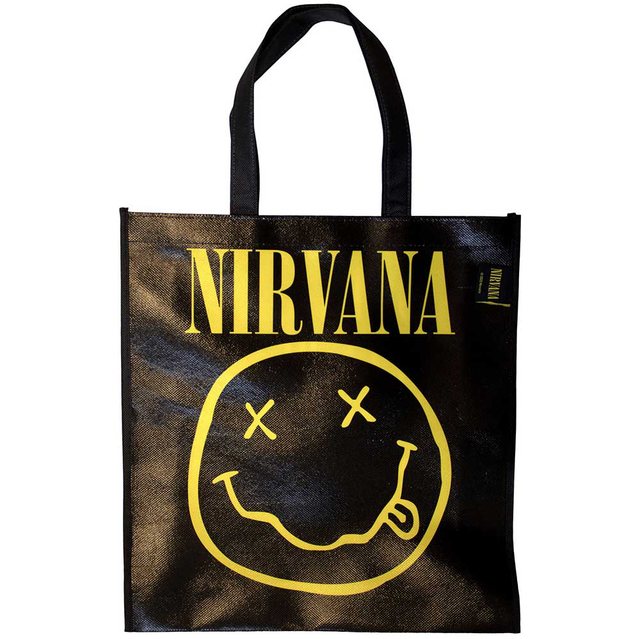 NIRVANA ECO BAG: YELLOW HAPPY FACE