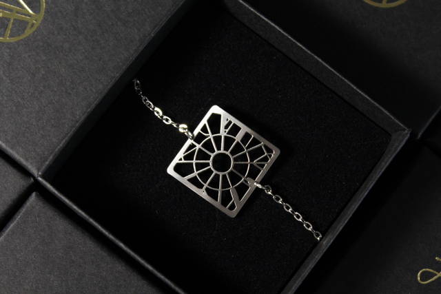 Paris  Place de l'Etoile / Arc de Triomphe | Bracelet carre | Inox | Dedale