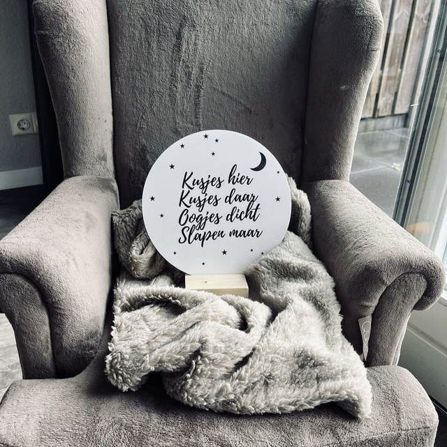 Muurcirkel 20 cm incl. houten houder