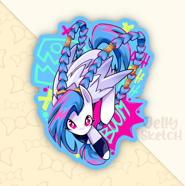 Arcane Jinx Pony | LOL Sticker
