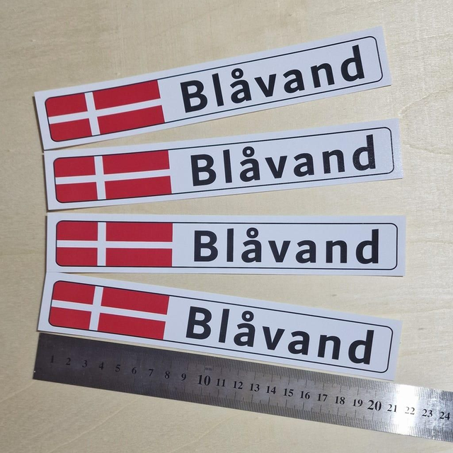 Blåvand Aufkleber-4er-Set
