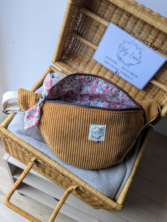 Sac banane en velours 