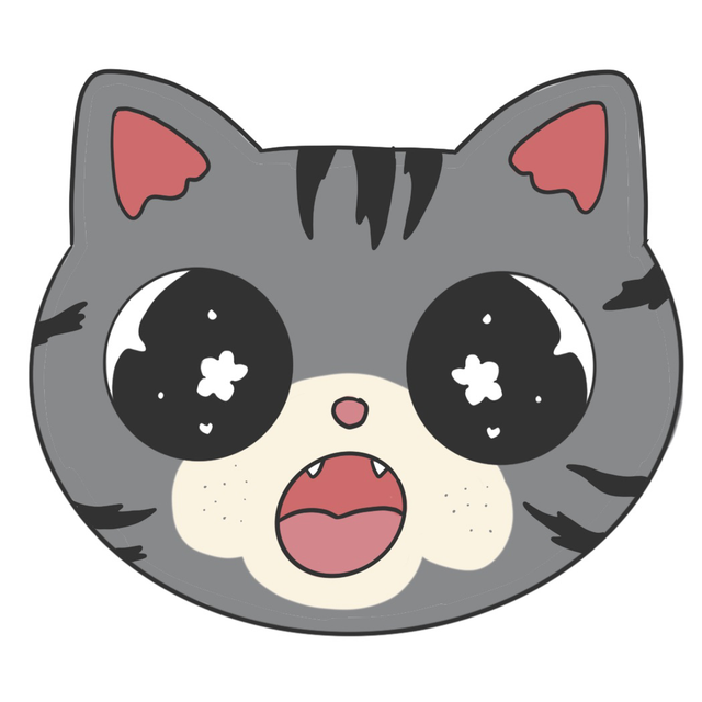 Original Art Sticker | Grey Cat