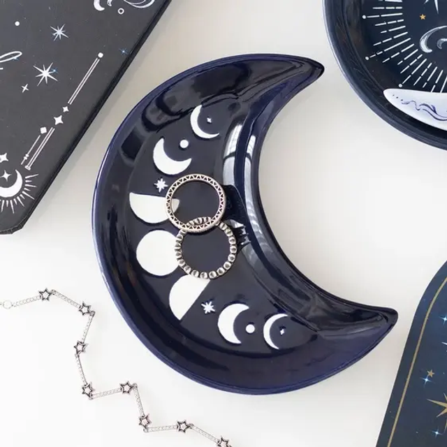 Blue Moon Phase trinket Dish