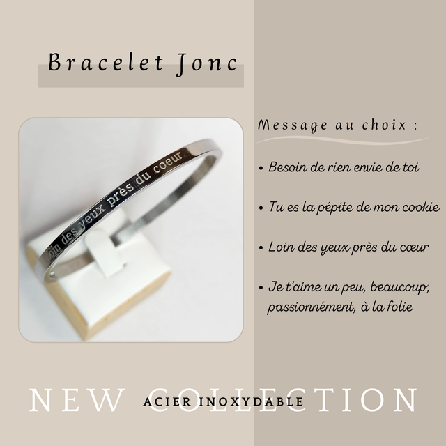 Jonc avec message, Thème &quot;Amour&quot;