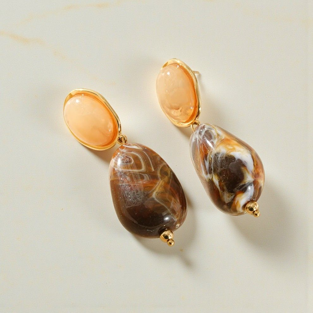 Boucles d'oreilles Marbrélia