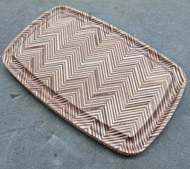 Patterned Plywood Chopping Board 