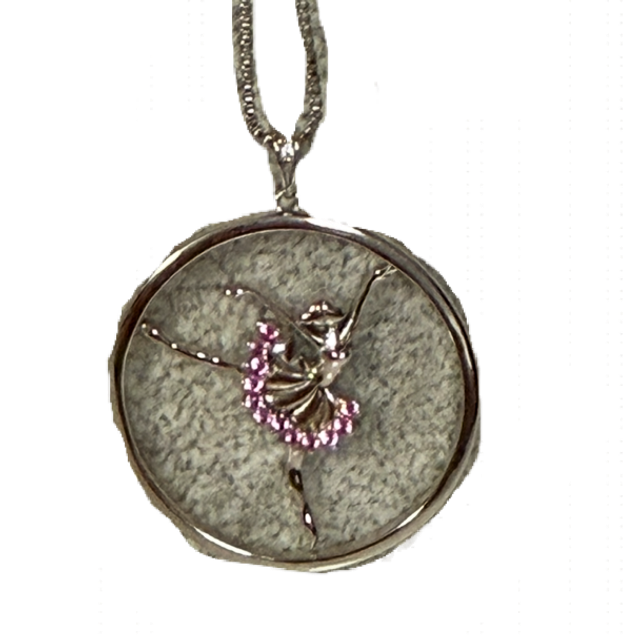 Pink Ballerina Circular Necklace