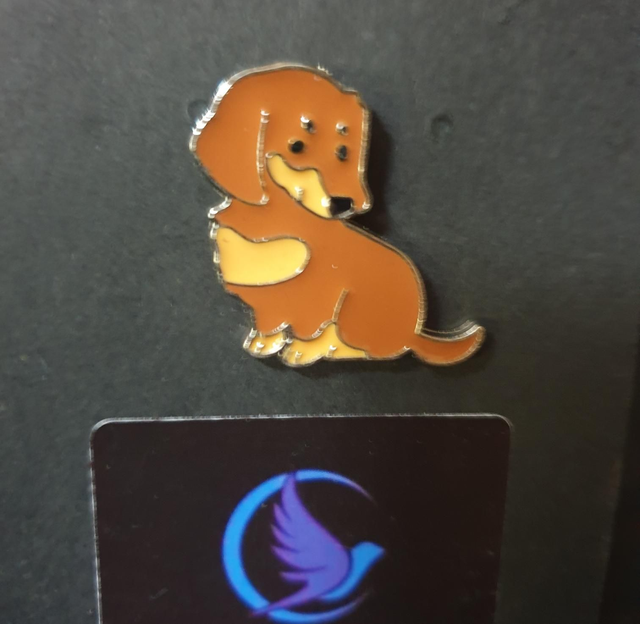 Daschund Puppy Pin Badge 