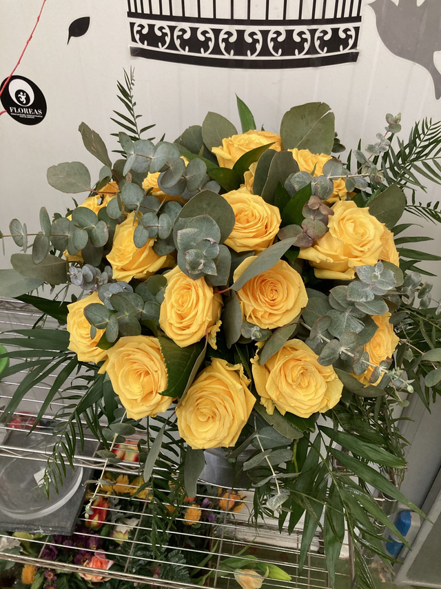 BOUQUET ROSES 60cm GROC