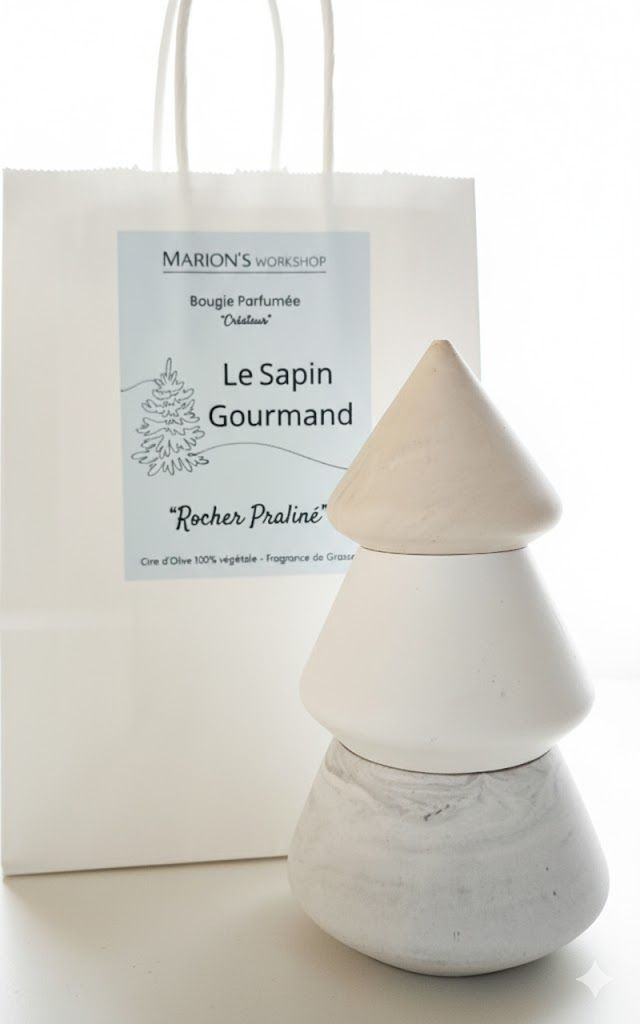 Bougies parfumées &quot;Sapin Gourmand&quot; - Rocher Praliné