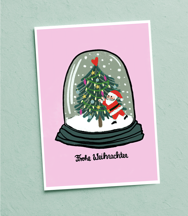 "Frohe Weihnachten" Postkarte