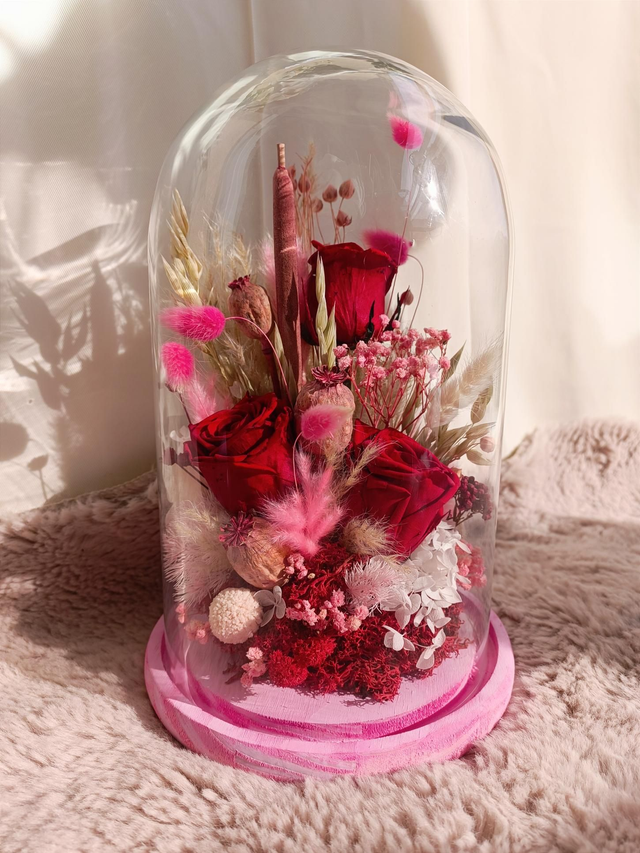 Grande Cloche Rouge &amp; Rose 