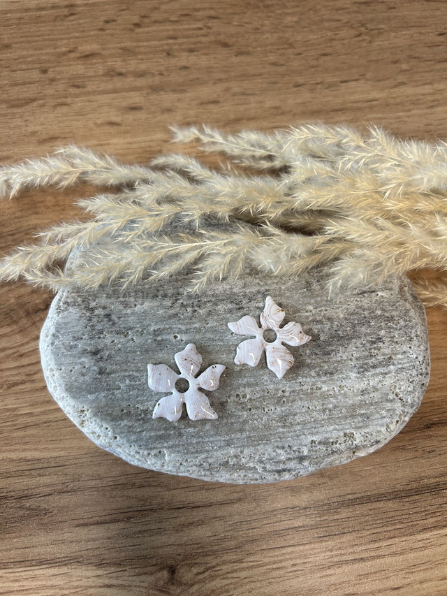 Pampilles Madeline blanc et or 