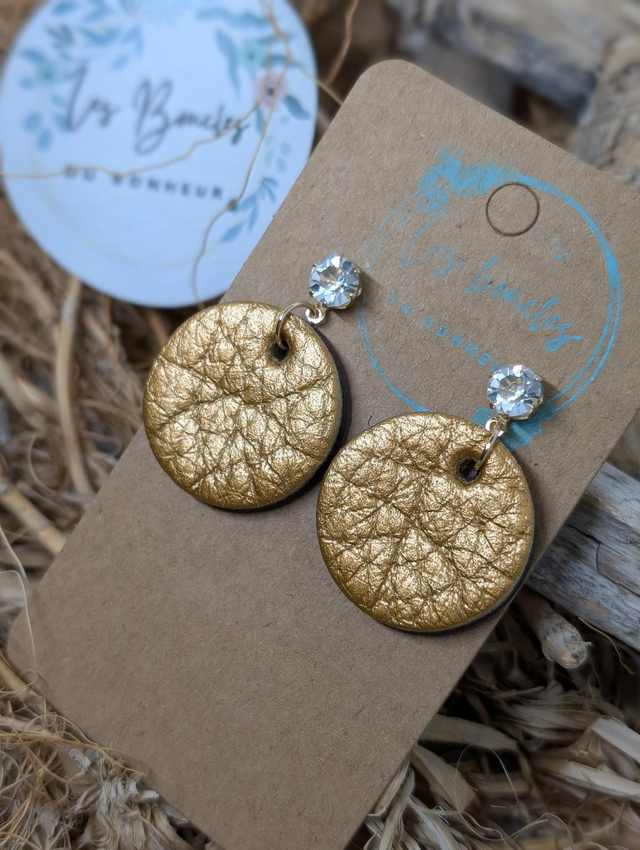 Boucles d'oreilles Anti Gaspi Mini Moon doré mimo006