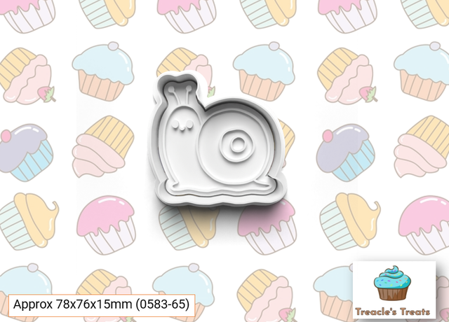 Snail Fondant/cookie stamp with cutter 