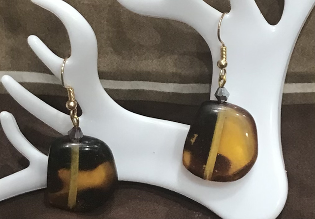 Brown Dangling Earrings- BRDE05