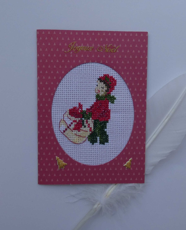 Un joyeux Noël brodé