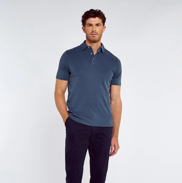 Dubarry Gilligan Heren Tencel™ Modal Poloshirt - Atlantic