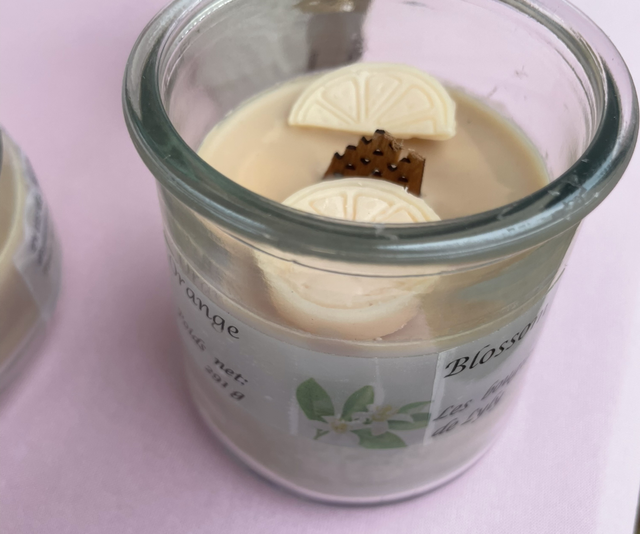 Bougie boisson orange 