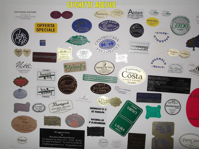 5000 ETICHETTE ADESIVE + 1000 IN OMAGGIO * FORMATO A *Cliché gratis *Paga in 3 rate con Klarna o carta PayPal * IVA inclusa 