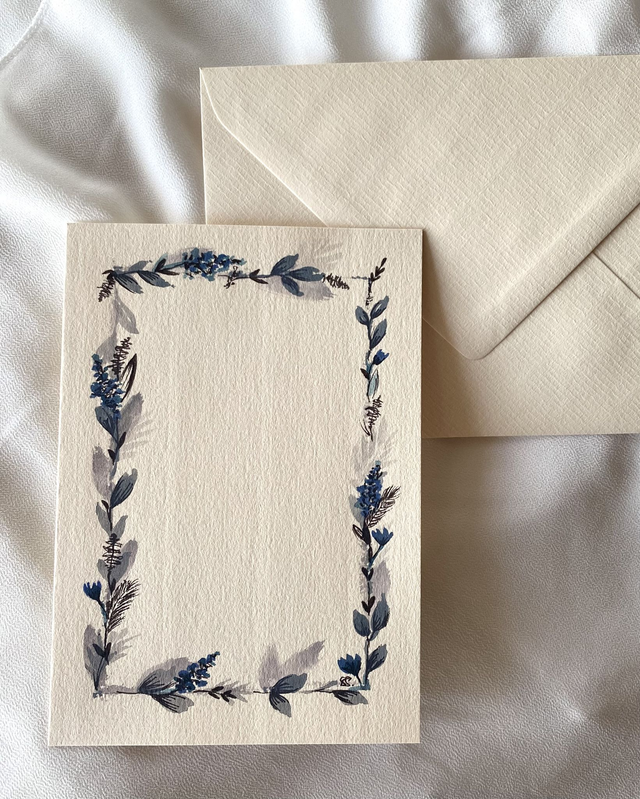 Doppelkarte - Winterrahmen