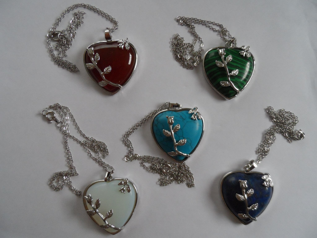 Colliers Coeur en pierres