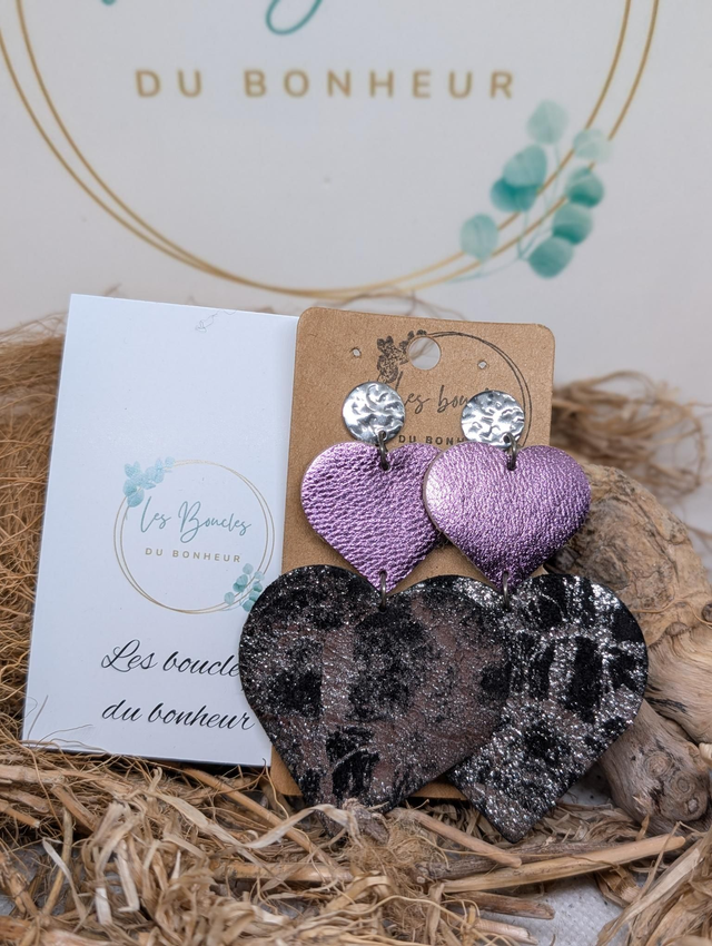 Boucles d&#039;oreilles Marie Laure ml148 rose irisé 