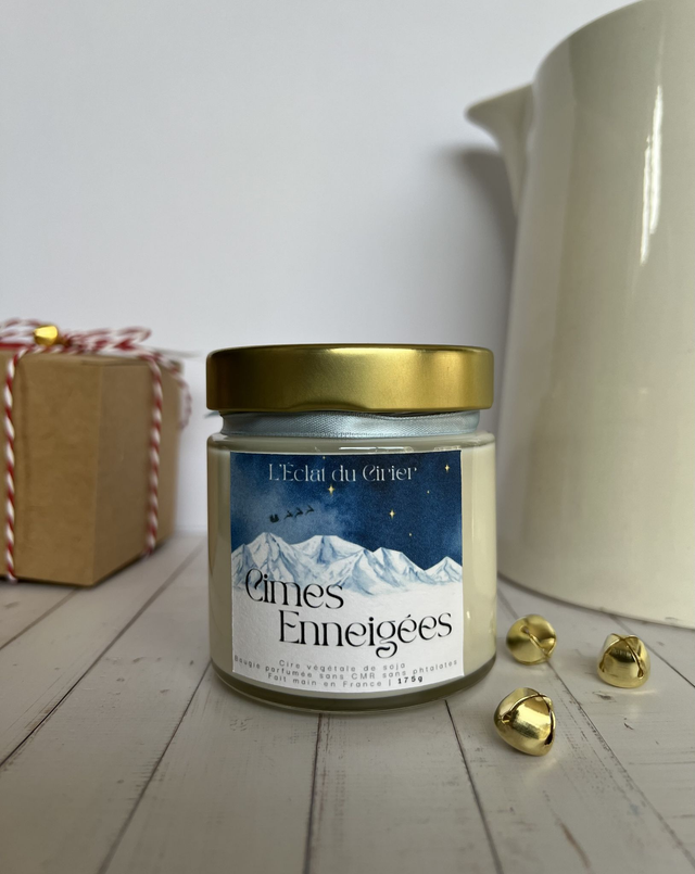 ❄️ Cimes Enneigées - Bougie parfumée artisanale