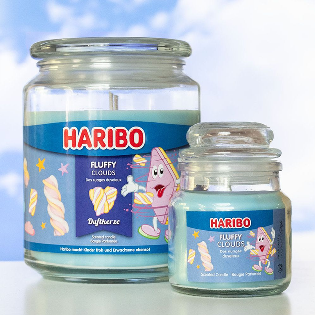 Haribo Duftkerze "Fluffy Clouds" 85g oder 300g
