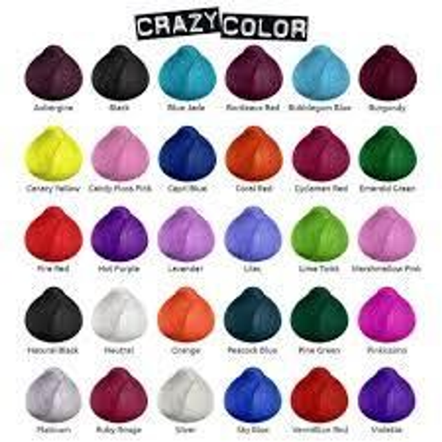 Crazy Color by Renbow Semi Permanent Hair Dye 100ml