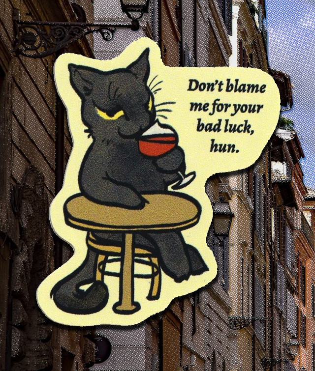 Don't blame me for your bad luck hun vinyl sticker